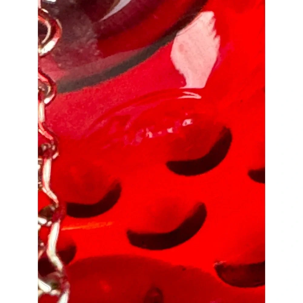 Vintage Ruby‎ Red Fenton Hobnail Glass Bell Collectible Decorative Accent